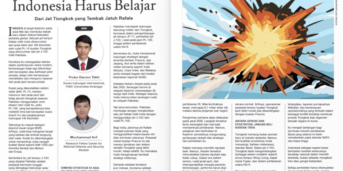 Jet China Tembak Jatuh Rafale: Indonesia Harus Belajar